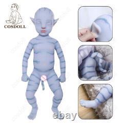 COSDOLL 18 Male Baby Doll Full Body Soft Silicone Doll Reborn Baby Dolls WithHair