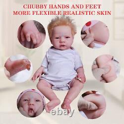 COSDOLL 18 Reborn Baby Doll Silicone Full Body Newborn Girl Dolls Handmade Gift