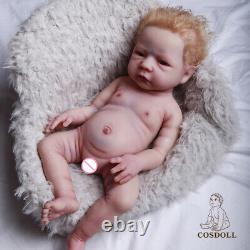 COSDOLL 18 Reborn Baby Doll Silicone Full Body Newborn Girl Dolls Handmade Gift