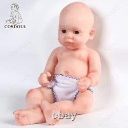 COSDOLL 18'' Reborn Baby Girl Dolls Full Platinum Silicone Lifelike Doll Newborn