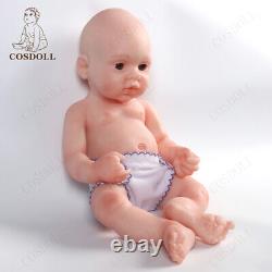 COSDOLL 18'' Reborn Baby Girl Dolls Full Platinum Silicone Lifelike Doll Newborn