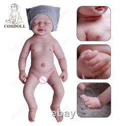 COSDOLL 18 in Full Body Soft Silicone Baby Doll with Drink-Wet System Girl Doll