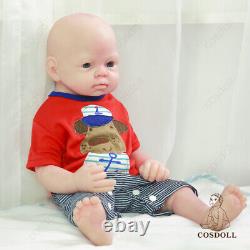 COSDOLL 19inch Silicone Reborn Baby Boy Full Silicone Newborn Infant Xmas Gifts