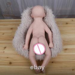COSDOLL 22Full Body Platinum Silicone Baby Doll Lifelike Reborn Dolls Unpainted