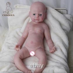 COSDOLL 22in Platinum Full Silicone Reborn Baby Doll Painted Lifelike Baby Dolls