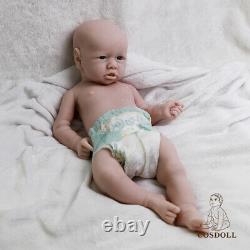 COSDOLL platinum silicone reborn baby doll Newborn Realistic BabUNPAINTED