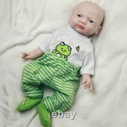 COSODLL 17 Reborn Baby Doll Real Silicone Platinum Silicone Baby Doll Kids Gift