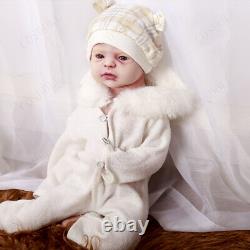 COSODOLL 22'' Handmade Realistic Rebirth Baby Super Soft Silicone Girl Doll