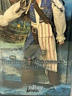 Captain Jack Sparrow Pirates of The Caribbean Stranger Tides Barbie Johnny Depp
