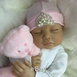 Cherish Dolls New Reborn Baby Girl Olivia Fake Babies Floppy Realistic Doll Uk