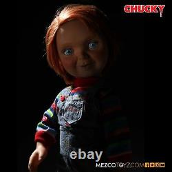 Child's Play Good Guys Chucky 15 Mega Scale Talking Doll Mezco Smiling Official