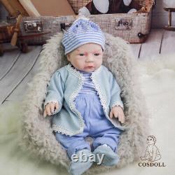 Cosdoll 18.5 Reborn Baby Doll Full Silicone Newborn Lifelike Babe Doll Handmade