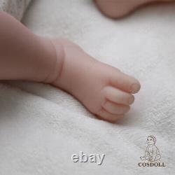 Cosdoll Unpainted 16Sleeping Reborn Baby Girl Lifelike Full Body Silicone Doll