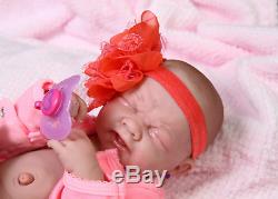 Crying American Reborn Baby Girl Doll Vinyl Silicone Newborn Preemie Life like