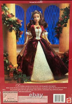 DISNEY'S BEAUTY AND THE BEAST Belle Barbie Doll ENCHANTED CHRISTMAS 1997 Mattel