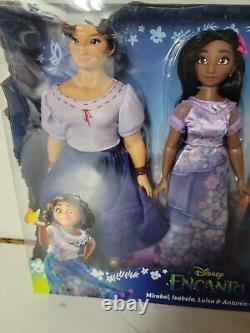 Disney Encanto Mirabel, Isabela, Luisa & Antonio Dolls 4 Pack Gift Set Toy NEW