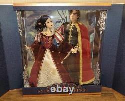 Disney Limited Edition 650 Designer Snow White And Prince Platinum Doll Set