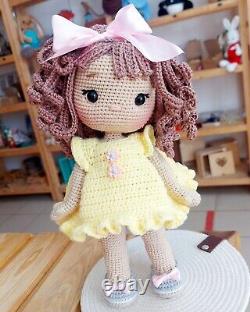 Doll Amigurumi toy crochet handmade crafts dummy safety knitted kids New girl