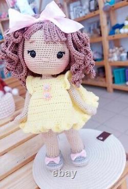 Doll Amigurumi toy crochet handmade crafts dummy safety knitted kids New girl