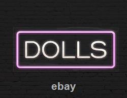 Dolls Neon Sign for Retail Displays LED Flex Neon 24W x 10H x 1D