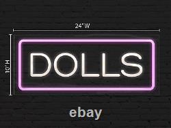 Dolls Neon Sign for Retail Displays LED Flex Neon 24W x 10H x 1D