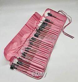 EYE-DOLL 32 pc Professional Make Up Brush Set with Luxury Leather Effect Carry