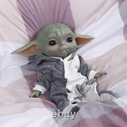Full Body Silicone Yoda Baby Doll Lifelike Girl Realistic Soft Body Xmas Gifts