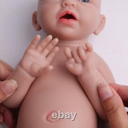 Full Body Soft Silicone Lifelike Rebirth Baby Doll BOY Accompany Waterproof 15