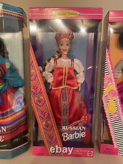 Full Lot Of 12 Barbie Dolls Around The World