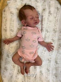 Full body solid silicone preemie baby girl, Madeline, by Caroline nelsen