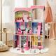 Girls Dream Wooden Pretend Play House Kids Doll Dollhouse Mansion With Furnitures
