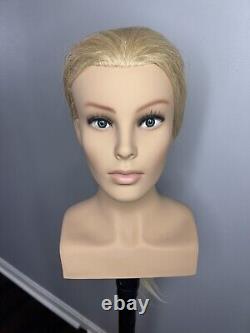 Human hair mannequin head Cosmetology Doll Bridal Hair
