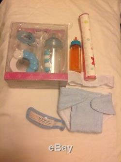 IT'S A BABY BOY! First tear preemie berenguer doll takes a pacifier has extras