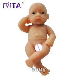 IVITA 11'' Full Body Silicone Reborn Baby Girl Realistic Silicone Doll Baby Gift
