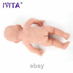 IVITA 11'' Full Body Silicone Reborn Baby Girl Realistic Silicone Doll Baby Gift