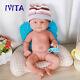 Ivita 14'' Full Silicone Reborn Baby Girl Doll 1.6kg Small Cute Baby Toy Gift