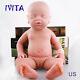 Ivita 18 Inch Eyes-closed Baby Doll Girl Full Body Soft Silicone Lifelike Reborn
