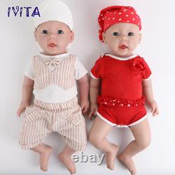 IVITA 20Big Boy and Girl Newborn Doll Full Body Lifelike Reborn Baby Big Doll