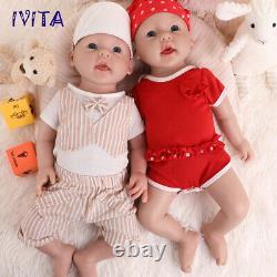 IVITA 20Big Boy and Girl Newborn Doll Full Body Lifelike Reborn Baby Big Doll