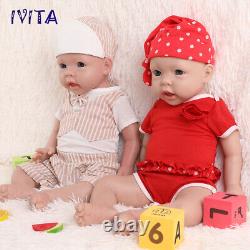 IVITA 20Big Boy and Girl Newborn Doll Full Body Lifelike Reborn Baby Big Doll