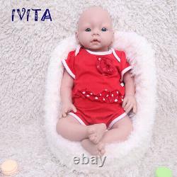 IVITA 20'' Adorable Silicone Baby Girl Doll Floppy Squishy Silicone Reborn Doll