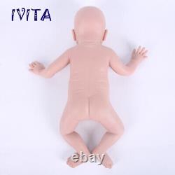 IVITA 20'' Adorable Silicone Baby Girl Doll Floppy Squishy Silicone Reborn Doll