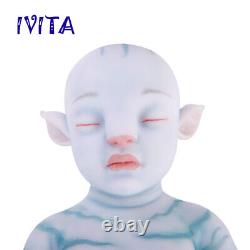 IVITA 20'' Floppy Silicone Reborn Doll Cute GIRL Silicone Infant Baby 2900g