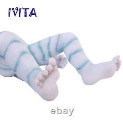 IVITA 20'' Floppy Silicone Reborn Doll Cute GIRL Silicone Infant Baby 2900g