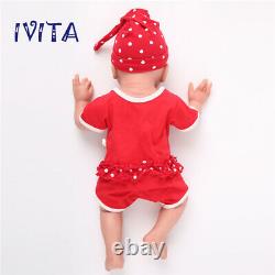 IVITA 20'' Full Body Silicone Reborn Baby Dolls Realistic Waterproof Baby Girl