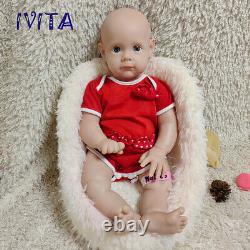 IVITA 21'' Vivid Soft Silicone Reborn Baby Girl 9.24lbs Doll Kids Xmas Gift Toy