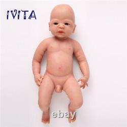 IVITA 22inch Full Body Silicone Reborn Baby BOY Realistic Big Silicone Doll