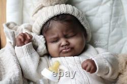 LIFELIKE AA/ Biracial Reborn Baby Girl Sage Asleep SO REAL realistic
