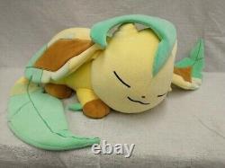 Leafia Pokemon Center Original Plush doll Toy Sleeping Big stuffed Leafeon