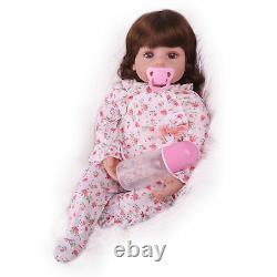 Lifelike Reborn Baby Doll Toddler Newborn Vinyl Silicone Girl Doll Birthday Gift